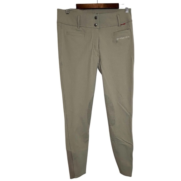 B Vertigo Pants Meghan Women’s Silicone Knee Patch Breeches In Taupe Size 28 - Picture 5 of 8